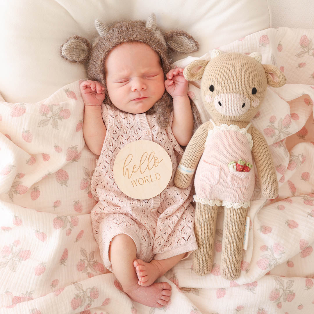 Cuddle and Kind Ava the Cow - Powder Pink