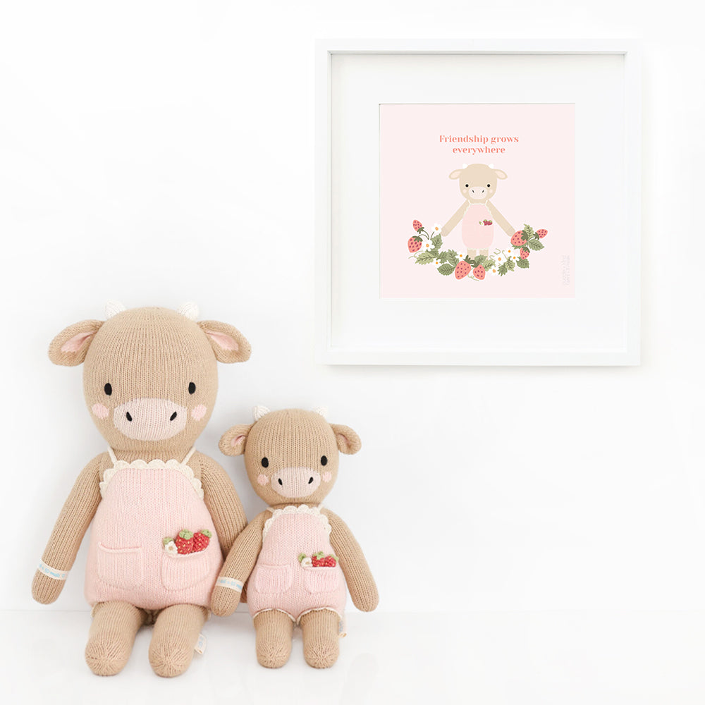 Cuddle and Kind Ava the Cow - Powder Pink