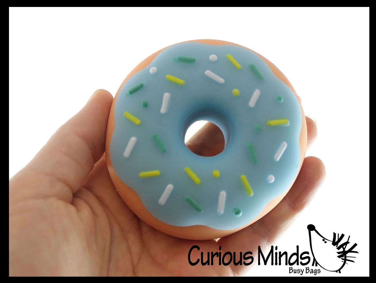 Curious Minds Toys Cute Donut Soft Doh Filled Stretch Ball Assortment