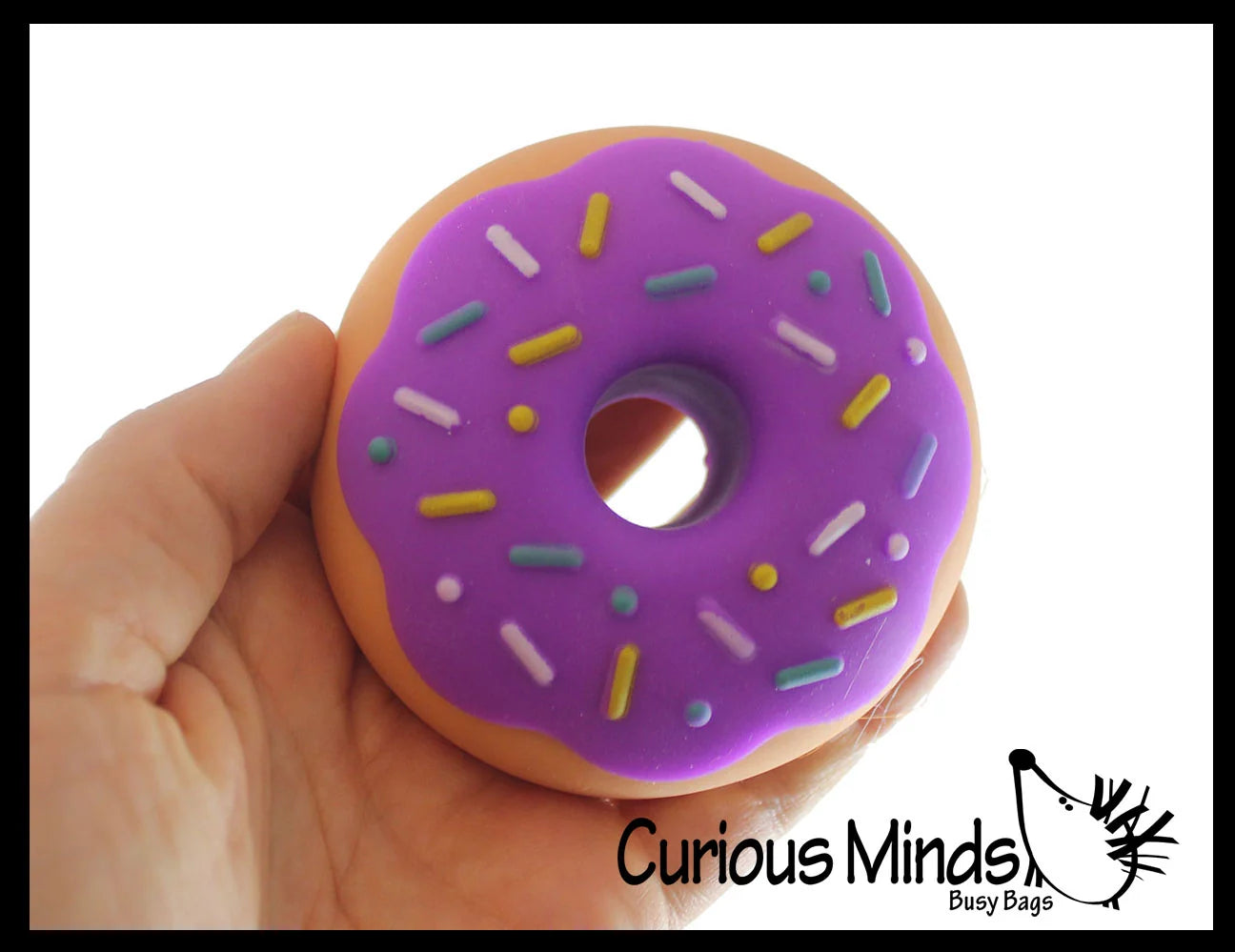 Curious Minds Toys Cute Donut Soft Doh Filled Stretch Ball Assortment