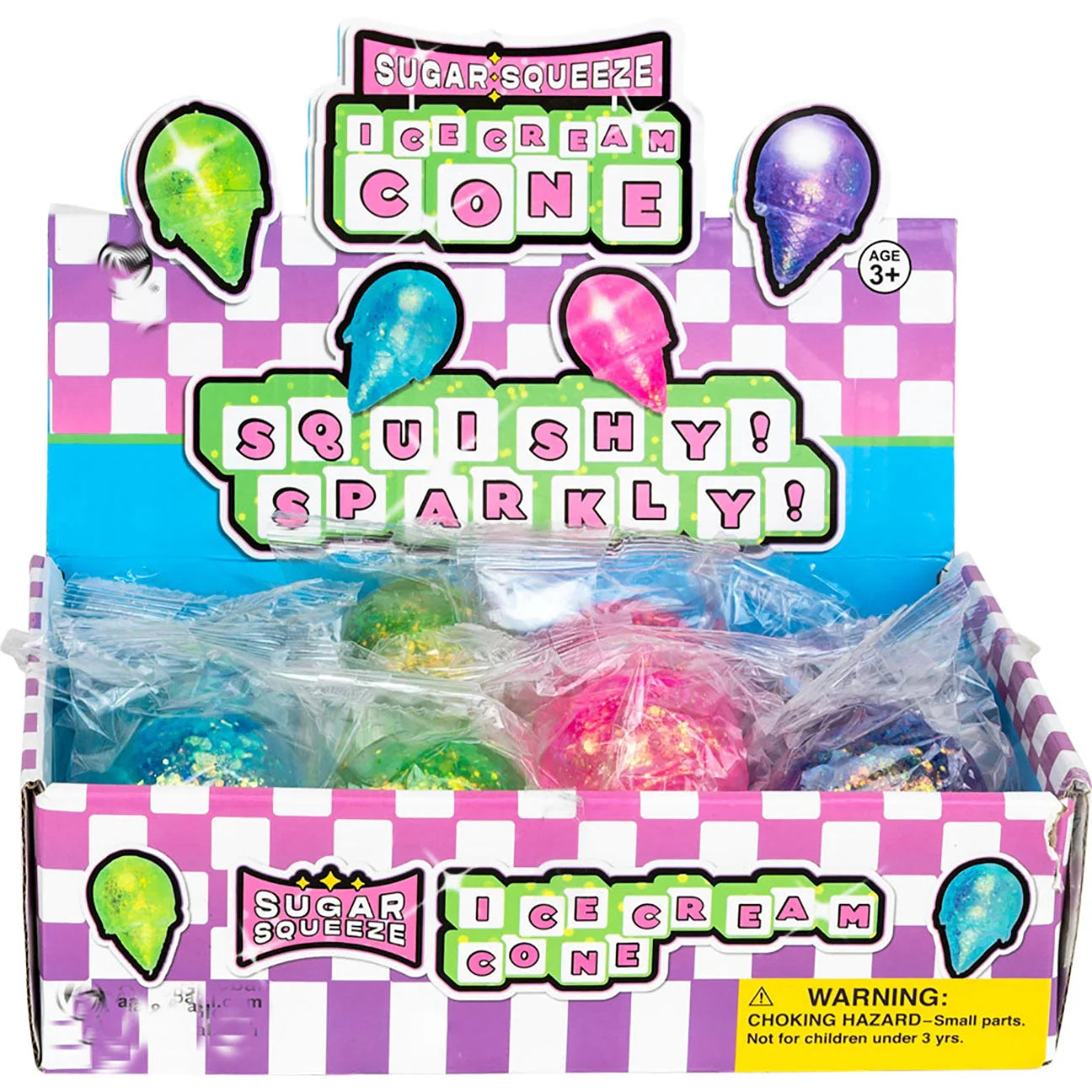 Curious Minds Toys Ice Cream Cone Shaped Stretch Assortment
