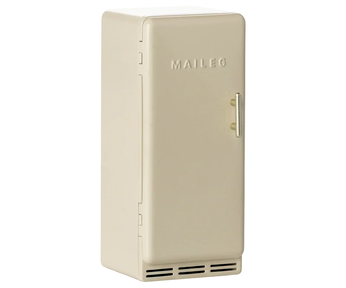Maileg Metal Fridge, Mouse - Off white