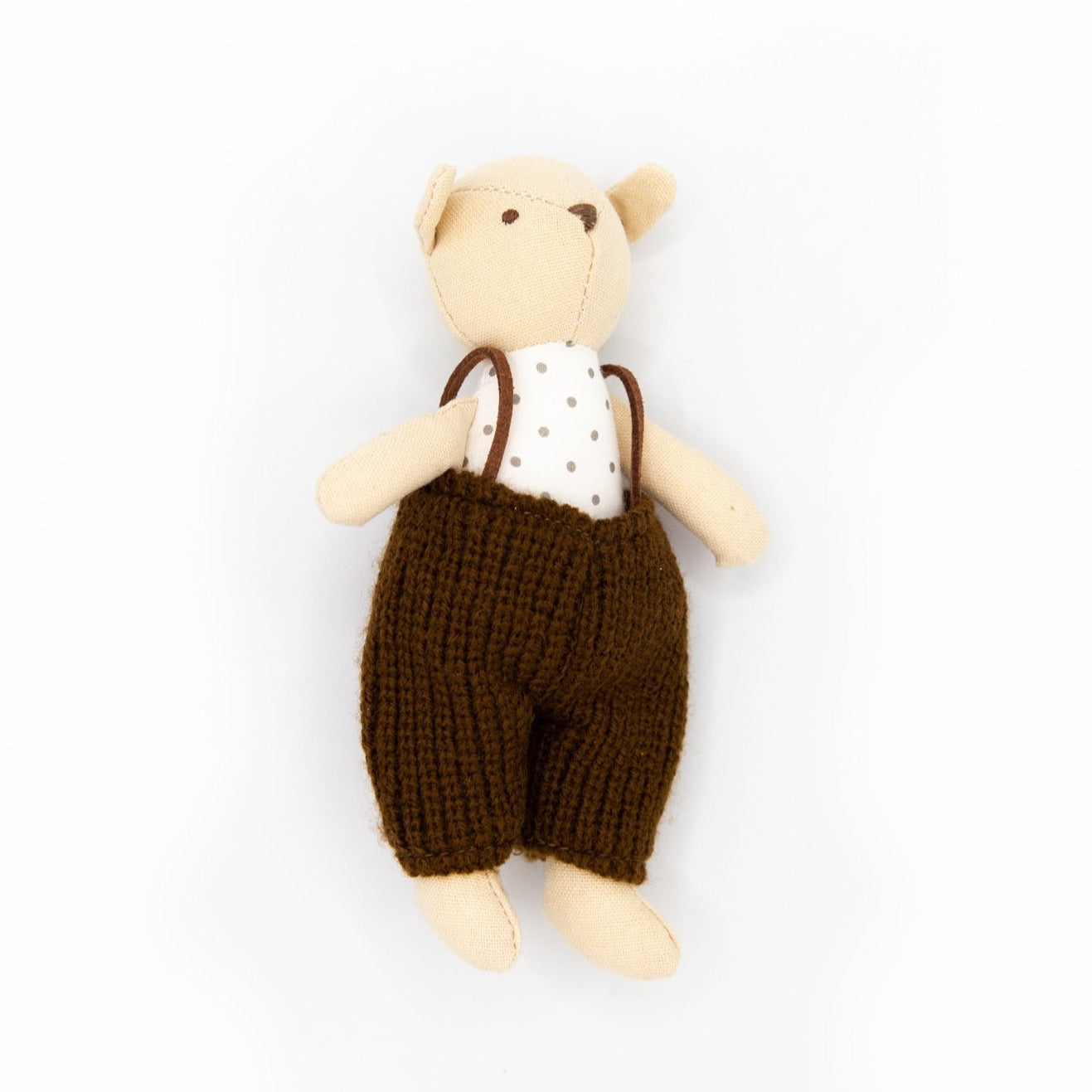 Creative Co-op Cotton Linen Mini Animal Doll