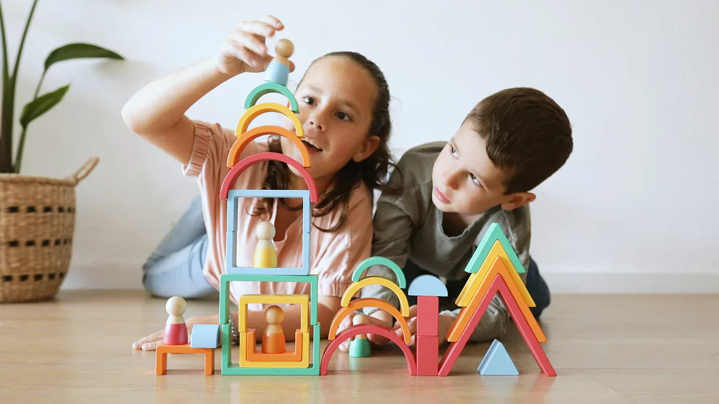 Kipod Montessori Rainbow Blocks