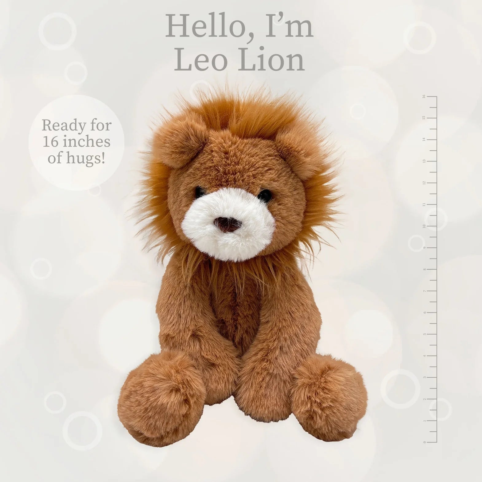 Beverly Hills Teddy Bear Company World's Softest Lushee 16 inch - Leo Lion