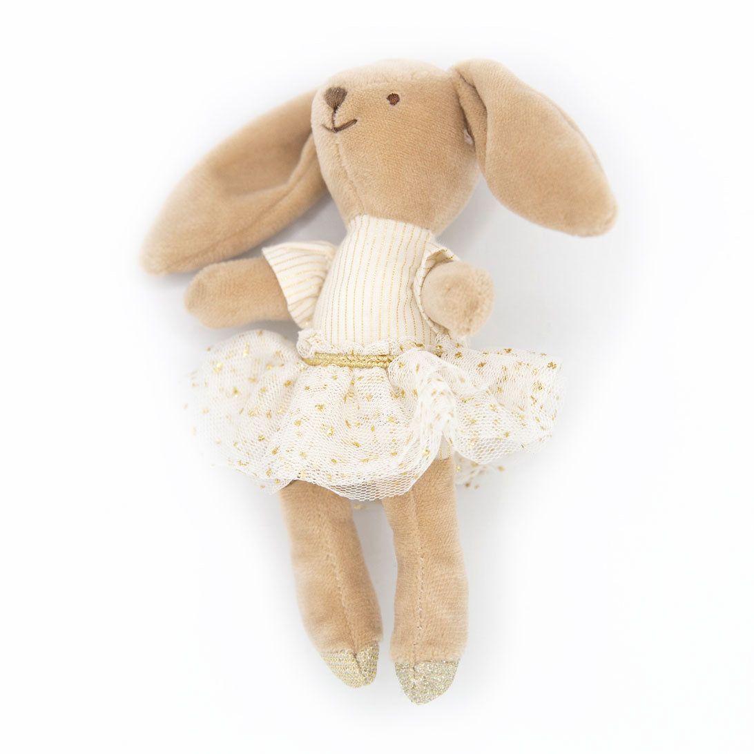 Creative Co-op Plush Ballerina Mini Animal Doll