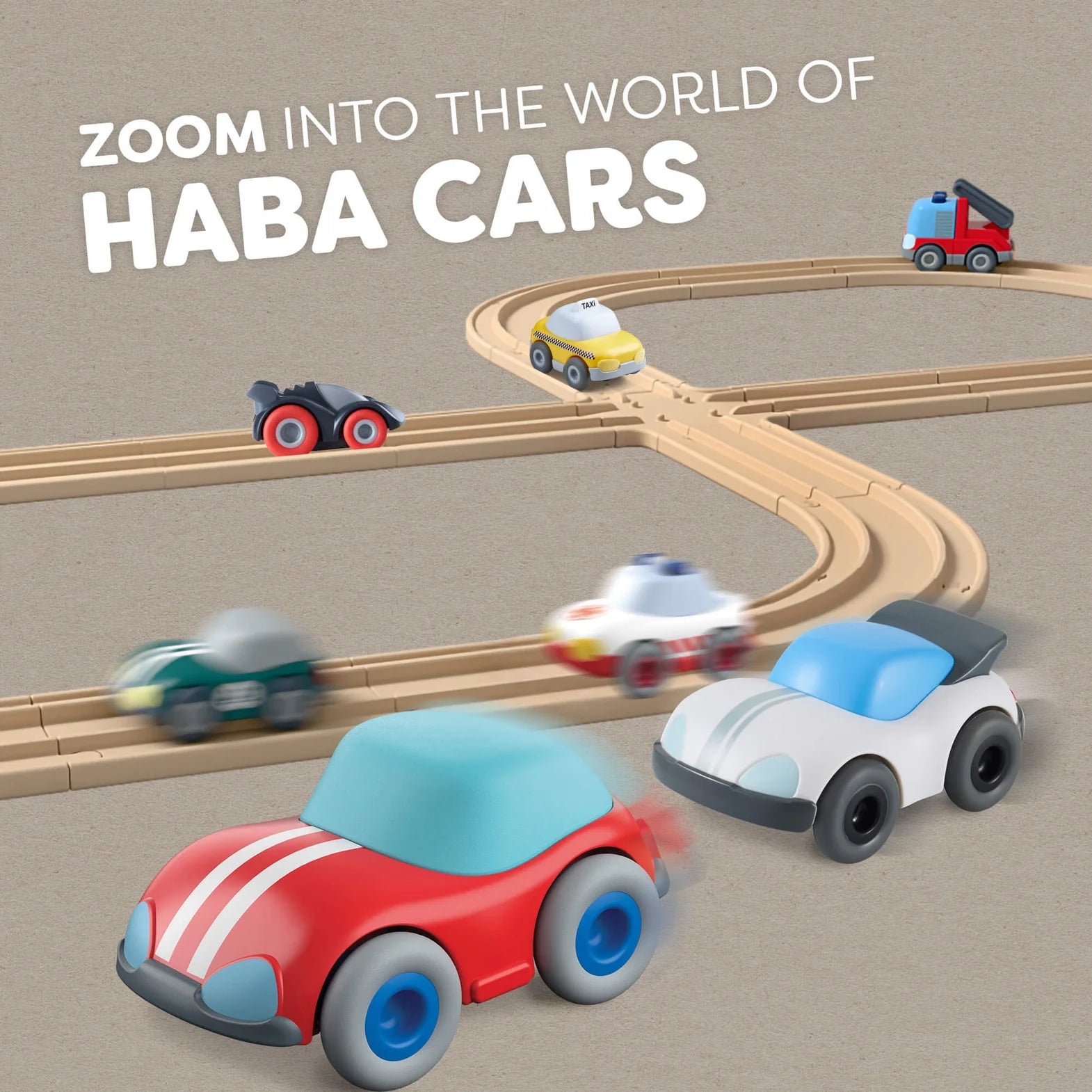 HABA USA Momentum Motor Cars - Recycled Green Speedster