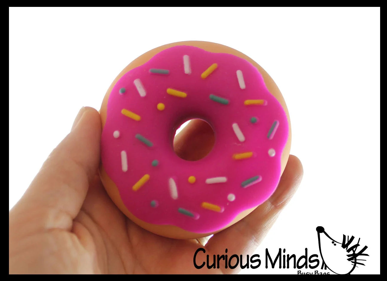 Curious Minds Toys Cute Donut Soft Doh Filled Stretch Ball Assortment