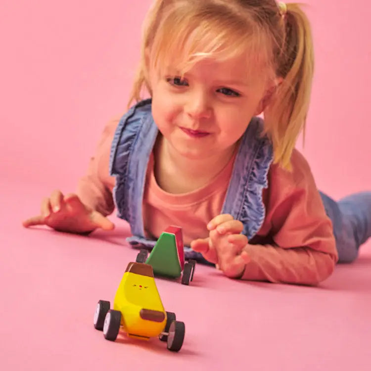 Kikkerland Design Inc Fruit-Fun Pullback Cars - Fruits