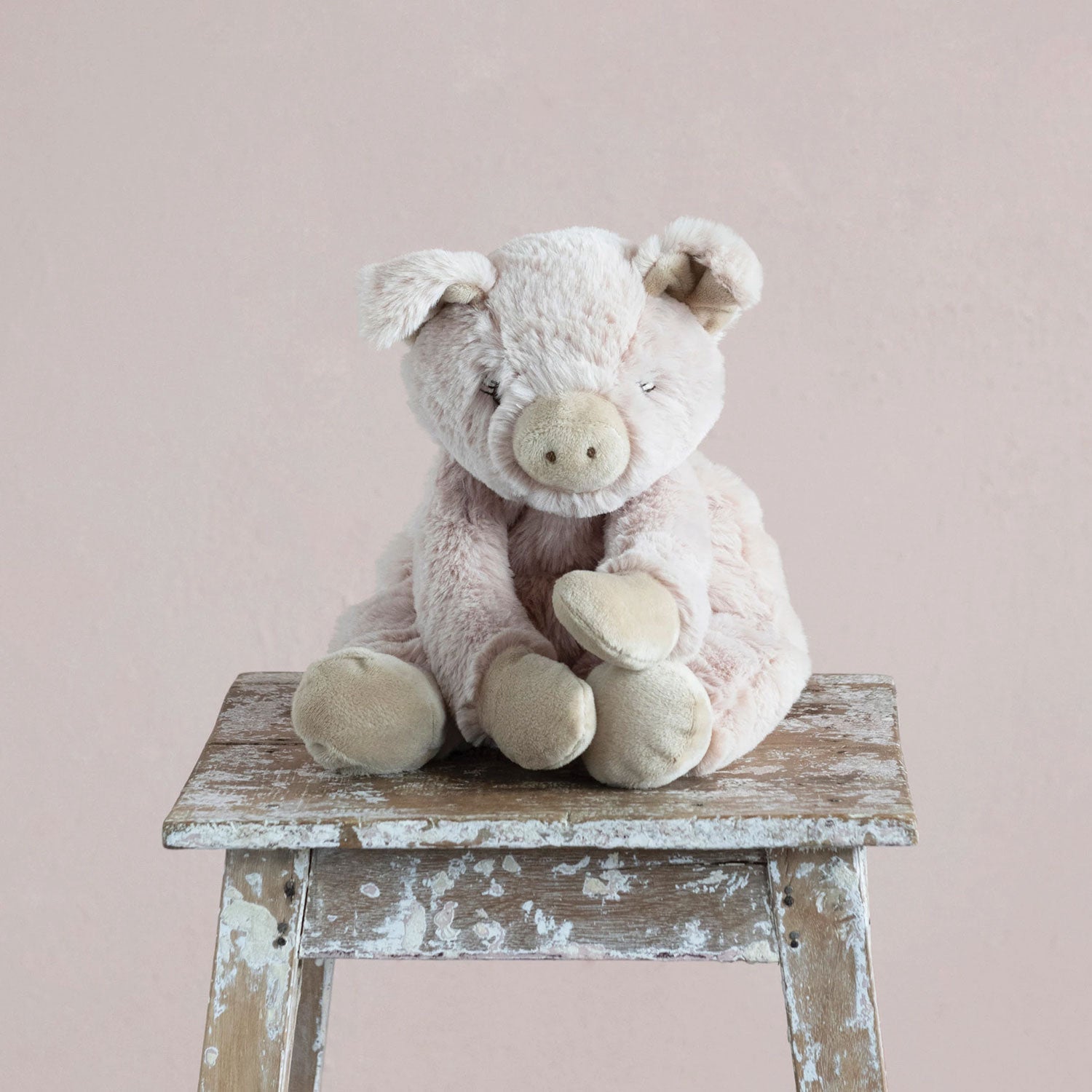 Creative Co-op Plush Pig