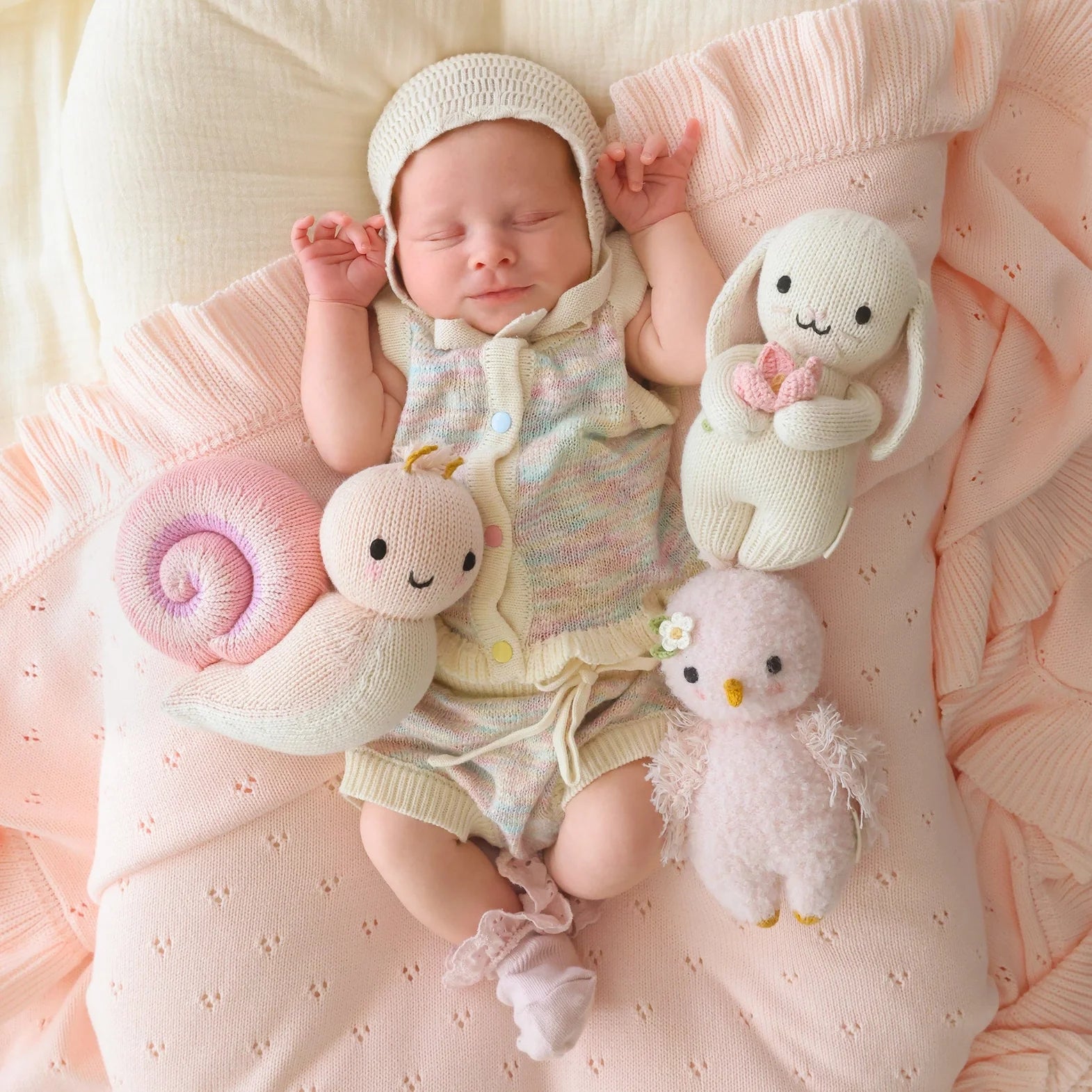 Cuddle and Kind Peony Baby Snail