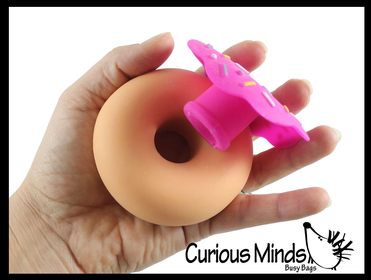 Curious Minds Toys Cute Donut Soft Doh Filled Stretch Ball Assortment
