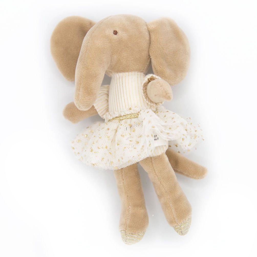 Creative Co-op Plush Ballerina Mini Animal Doll