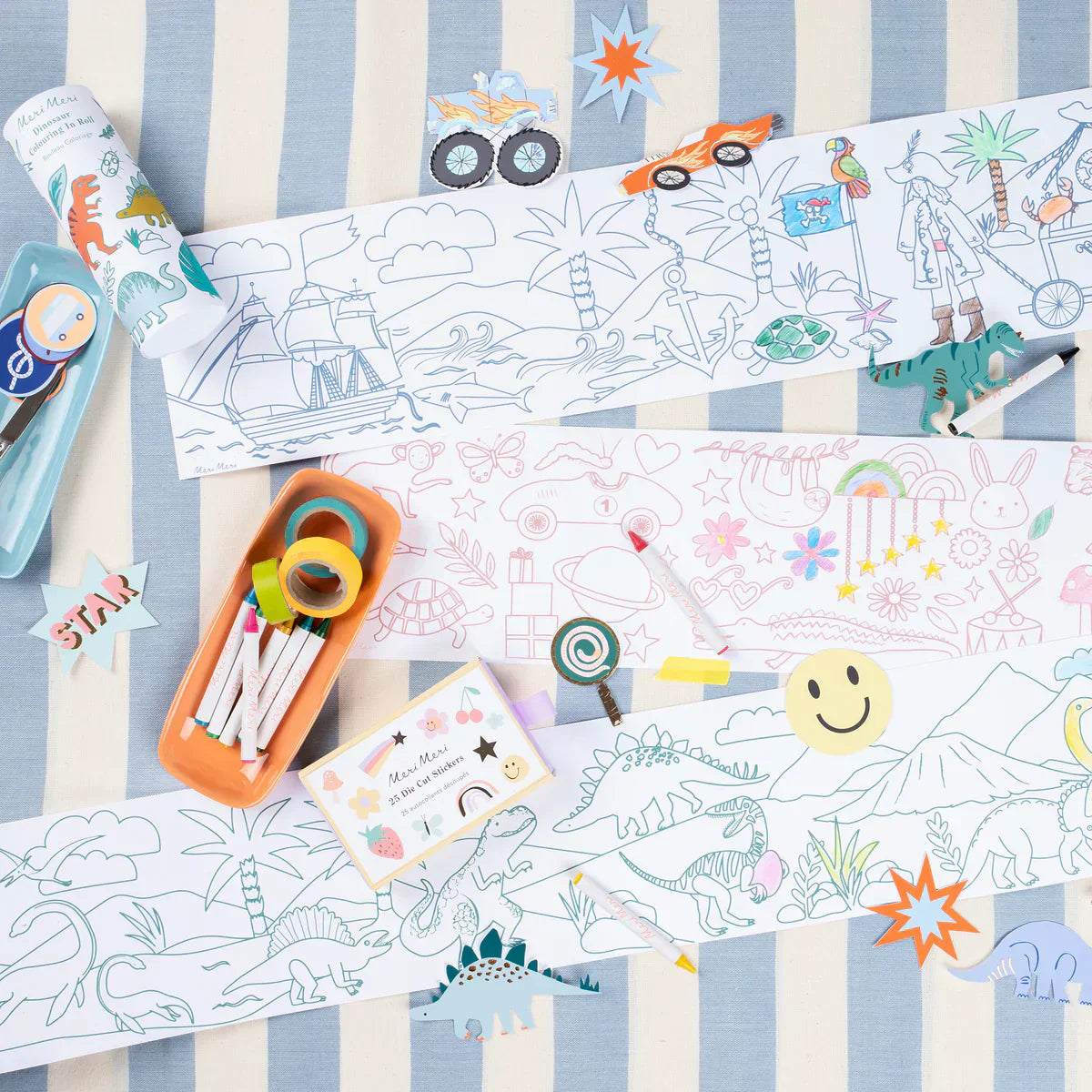 Meri Meri Happy Icons Colouring Roll