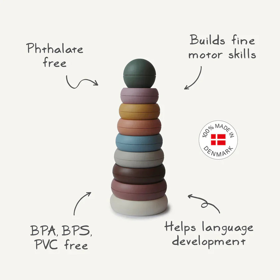 Mushie Stacking Rings Toy